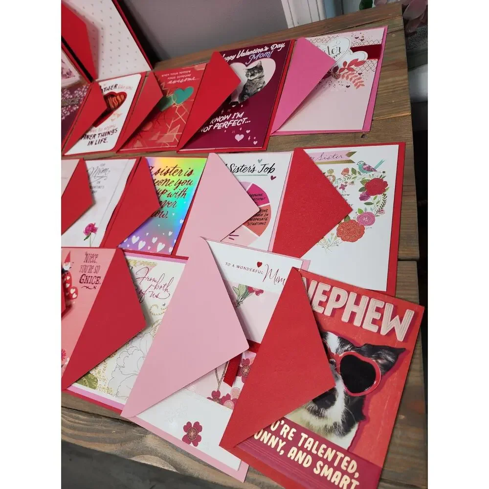 Lot of 36 Hallmark Valentine's day Greeting Cards New Variety of designs